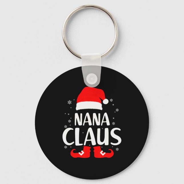 Chaveiro Christmas Nana Claus Leopard Family Matching Pajam (Frente)