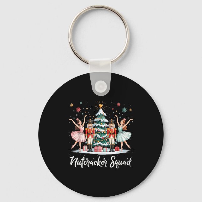 Chaveiro Christmas Nutcracker Squad Ballet Dance Women Kids (Frente)