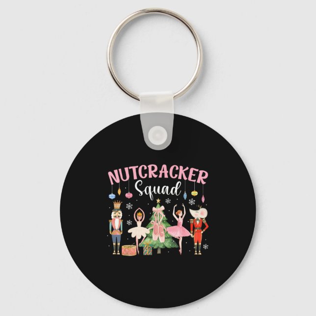 Chaveiro Christmas Nutcracker Squad Ballet Dance Women Kids (Frente)