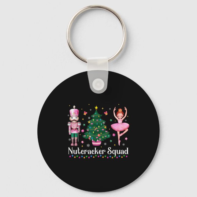 Chaveiro Christmas Nutcracker Squad Ballet Dance Women Kids (Frente)