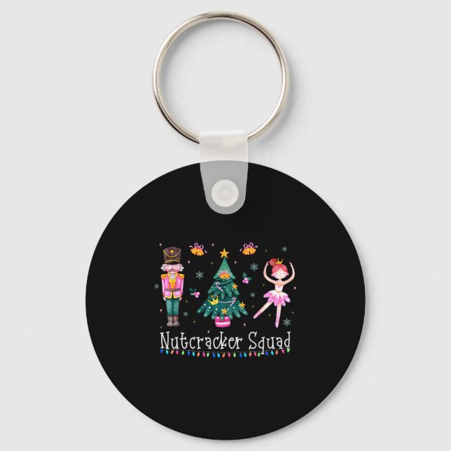 Chaveiro Christmas Nutcracker Squad Ballet Dance Women Kids (Frente)