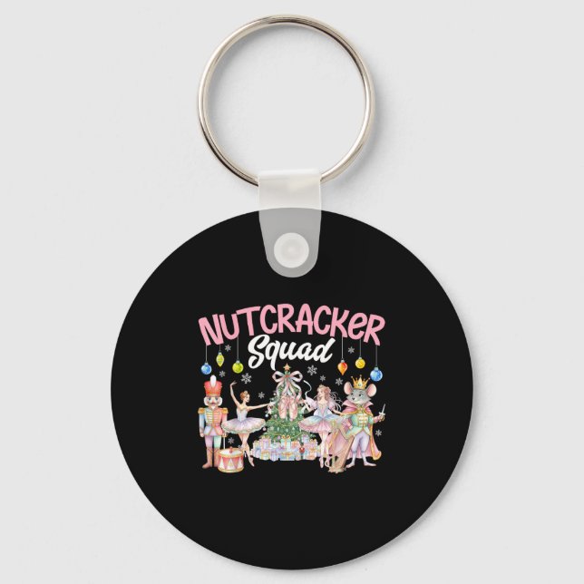 Chaveiro Christmas Nutcracker Squad Ballet Family Matching  (Frente)