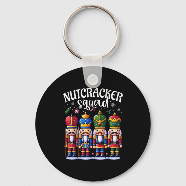 Chaveiro Christmas Nutcracker Squad Pajama Winter Holiday T (Frente)
