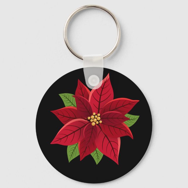 Chaveiro Christmas Poinsettia (Frente)