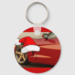 Chaveiro Christmas Red Corvette