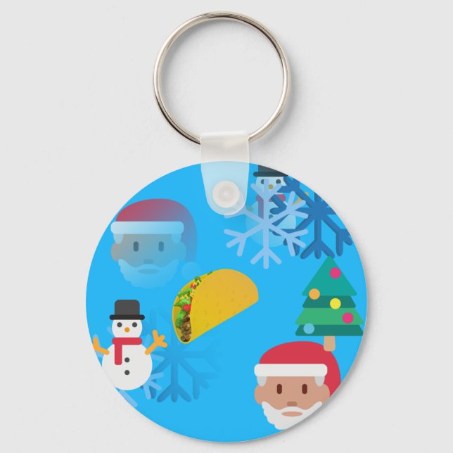 Chaveiro christmas taco emoji (Frente)