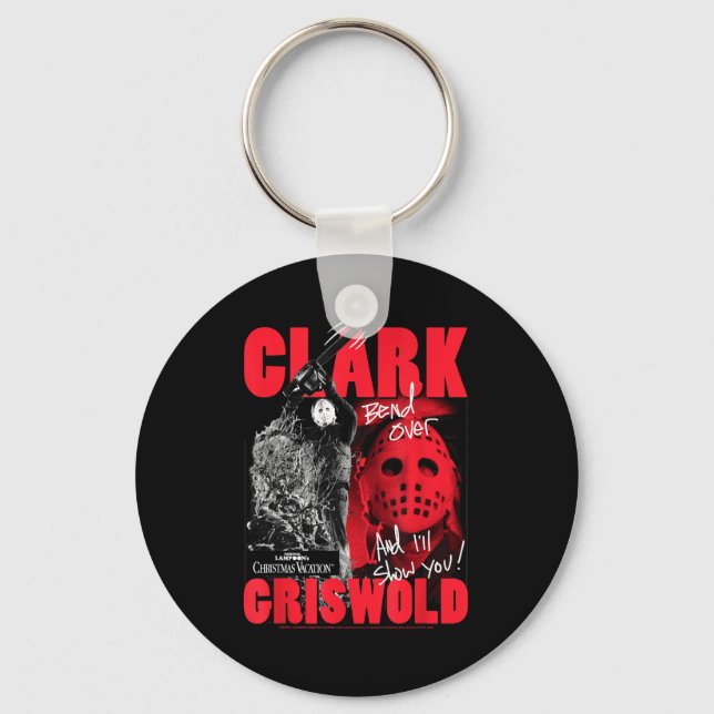 Chaveiro Christmas Vacation Clark Griswold Hockey Mask Holi (Frente)