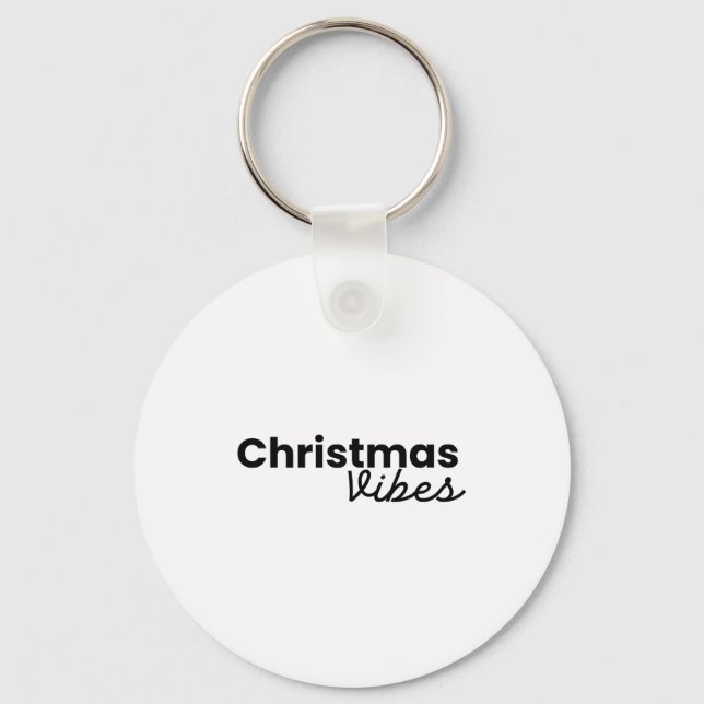 Chaveiro Christmas Vibes Modern Minimalist Trendy Styli Shi (Frente)