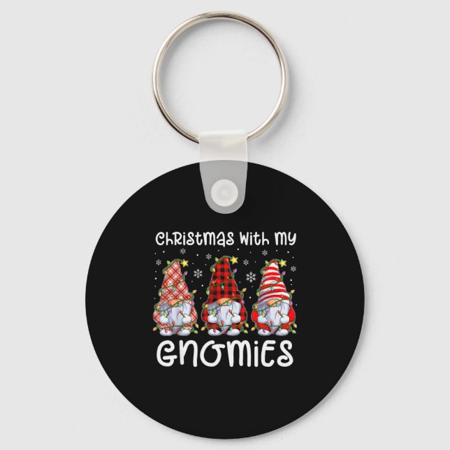 Chaveiro Christmas With My Gnomies Xmas Gnome Family Christ (Frente)