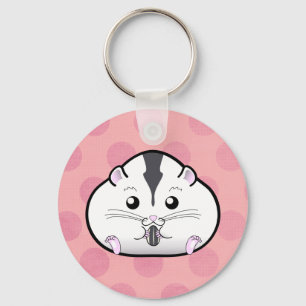 Chaveiro Chubby Semi White Dwarf Hamster