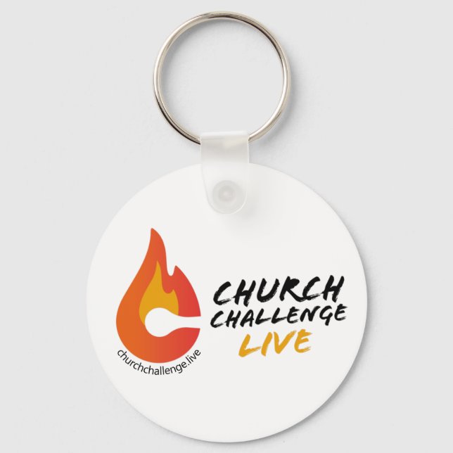Chaveiro CHURCH CHALENCE LIVE Orange Flame (Frente)