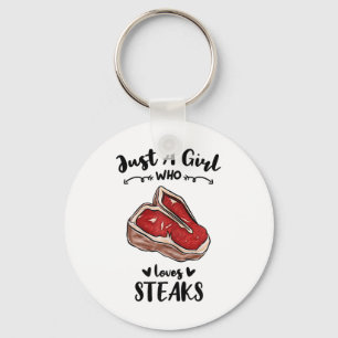 Chaveiro Churrasco Apenas Uma Menina Que Ama O Bife