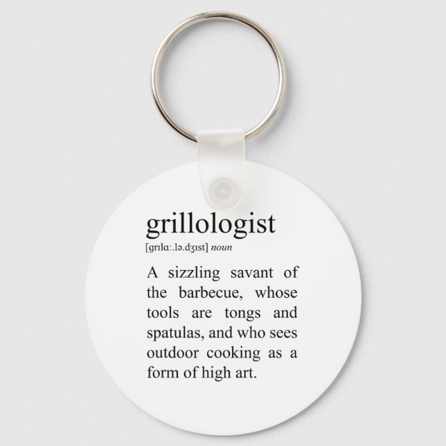 Chaveiro Churrasco de Definição Grillologista (Frente)