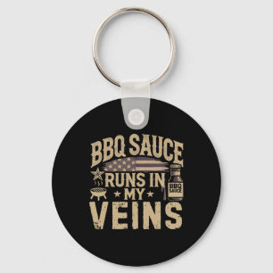 Chaveiro Churrasco Patriótico Carne Fumante Usa Griling Byr