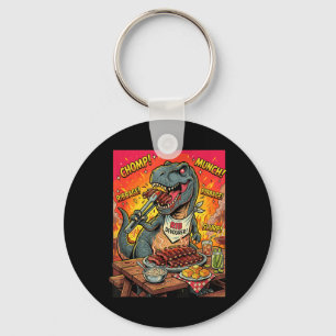 Chaveiro Churrasco T-Rex Costela Devorador Dinossauro Engra