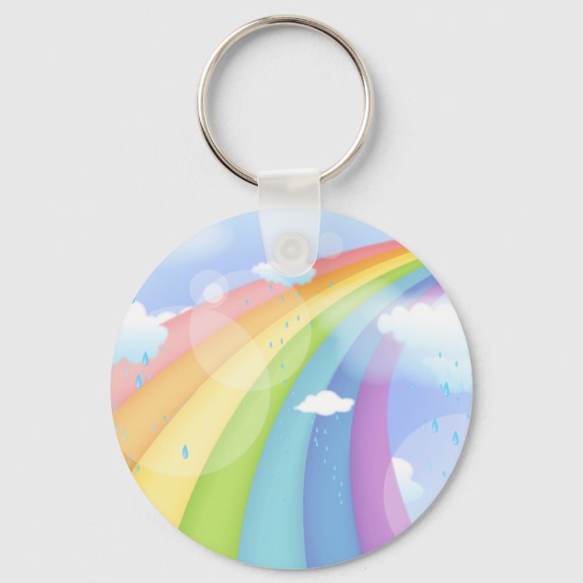 Chaveiro Chuva de Arco-Íris (Frente)