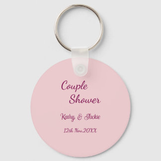 Chaveiro chuva de casal rosa roxo pastel casamento nome dat