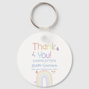 Chaveiro Chuva de Cores & Corações Baby Shower