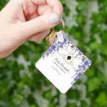 Chuva de Noiva em Flores Azuis Vintage Bridgerton