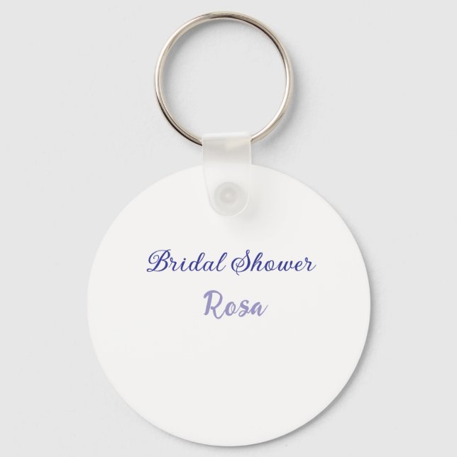 Chaveiro Chuva de presentes roxa para noiva adicionar nome  (Frente)