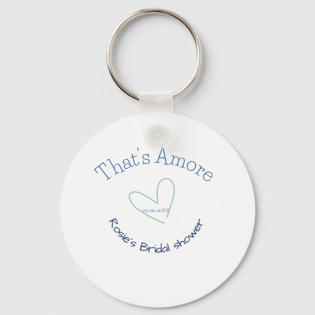 CHAVEIRO CHUVA DE PRESENTES THATS AMORE NOIVA DATA NOME SIM (Frente)