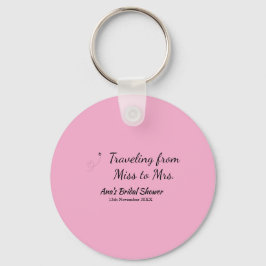 Chaveiro Chuveiro de viagem adicionar nome data senhorita p