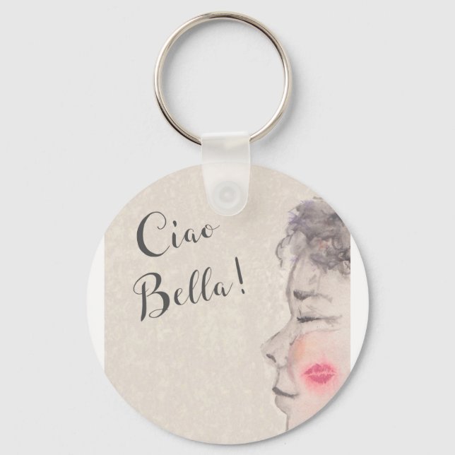 Chaveiro Ciao Bella Original Watercolor (Frente)