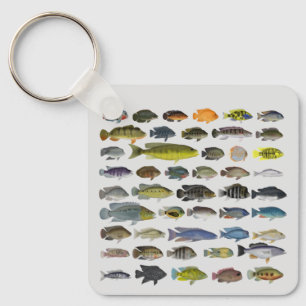 Chaveiro Cichlid Fish GroupKeychain