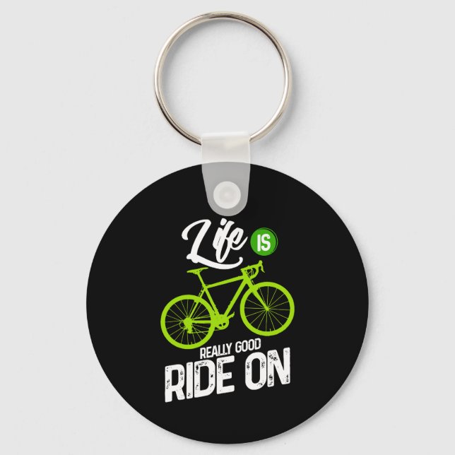 Chaveiro Ciclismo - A Vida É Um Bom Passeio (Frente)