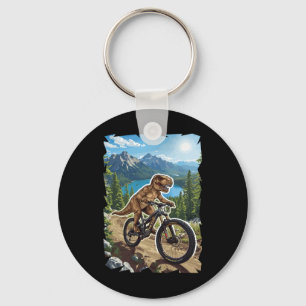 Chaveiro Ciclismo de Montanha Dinossauro Através da Trilha 