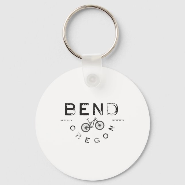 Chaveiro Ciclismo de montanha em Bend Oregon  (Frente)