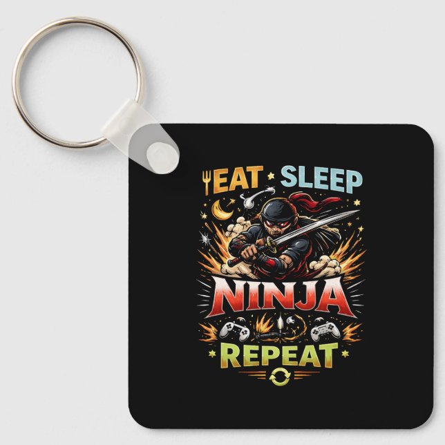 Chaveiro Ciclo de Vida Ninja (Frente)