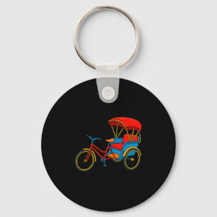 Chaveiro Ciclo Rickshaw de Pedal Táxi de Bicicleta Premium 