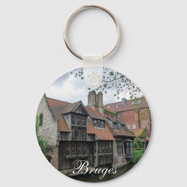 Chaveiro Cidade antiga de Bruges na Bélgica (Frente)