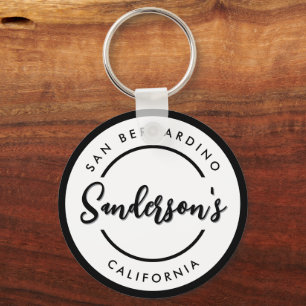 Chaveiro Cidade Branca Preta Local Local Local Nome Circula