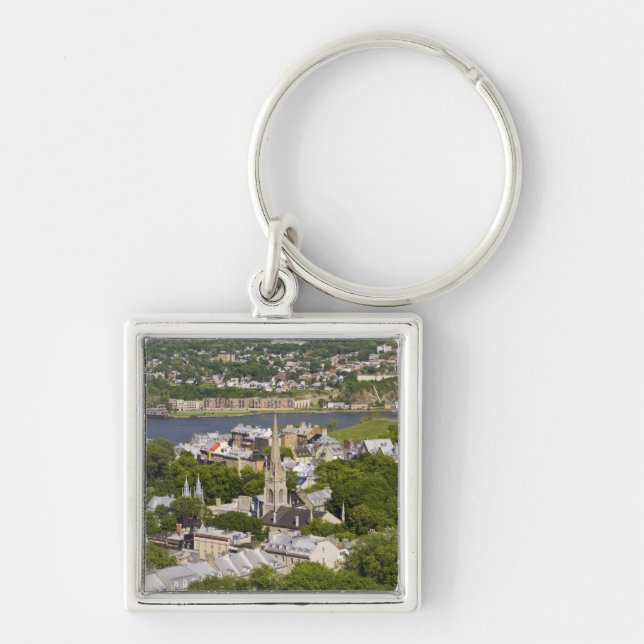 Chaveiro Cidade de Quebec, Quebec, Canadá. Olhando para bai (Frente)