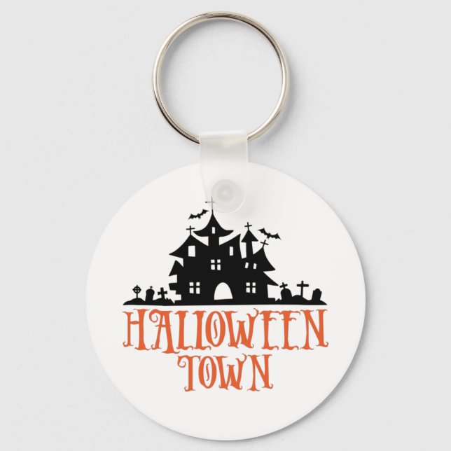 Chaveiro Cidade do Halloween - Casa Assombrada, Igreja Spoo (Frente)