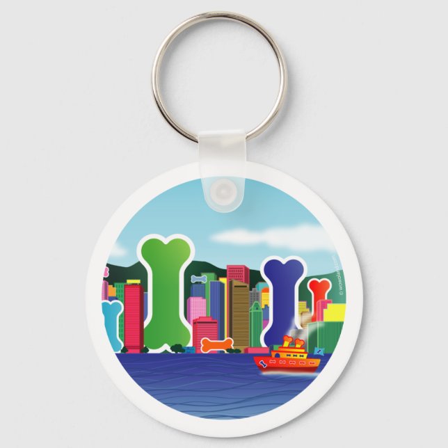 Chaveiro Cidade dos Ossos do Cachorro (Frente)