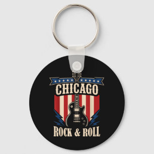Chaveiro Cidade Gráfica do Rock And Roll de Chicago