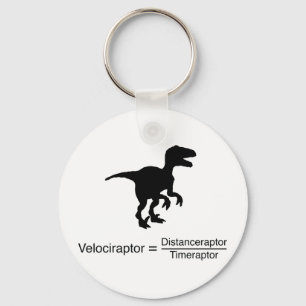 Chaveiro ciência engraçada velociraptor