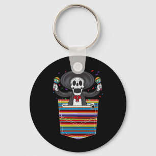Chaveiro Cinco De Mayo 2025 Calaca Blanket Pocket Serape Me