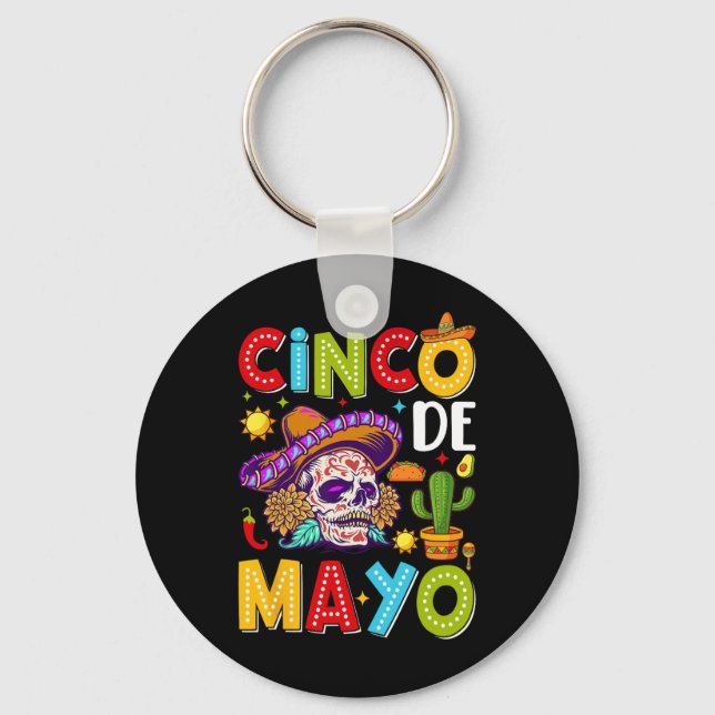 Chaveiro Cinco De Mayo Camisa Partido Mexicano Figurume 5 D (Frente)