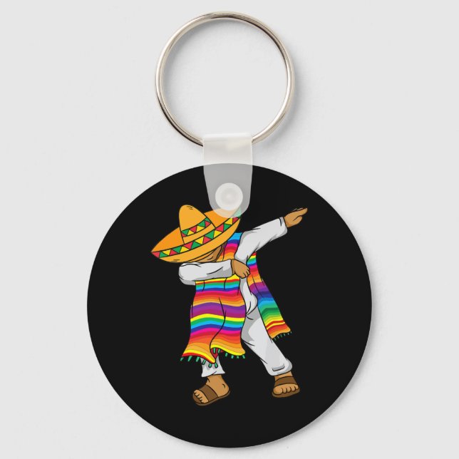 Chaveiro Cinco De Mayo Dabbing Poncho Kids Toddler Mexicano (Frente)