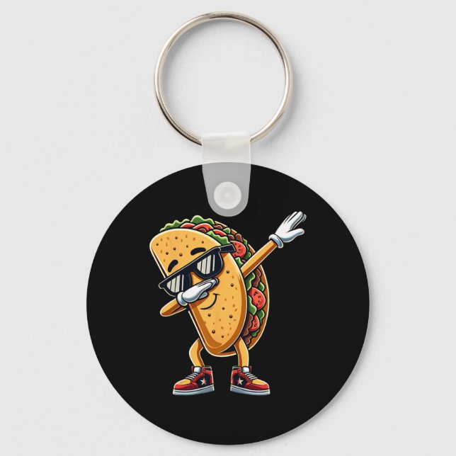 Chaveiro Cinco De Mayo Dabbing Taco Funny Comidas Mexicanas (Frente)