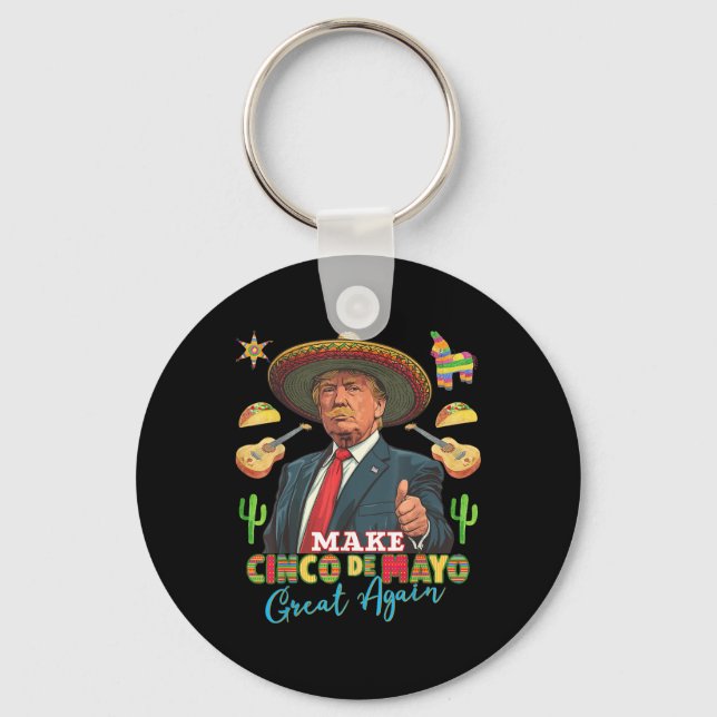 Chaveiro Cinco De Mayo Faça Cinco De Mayo Excelente Novamen (Frente)