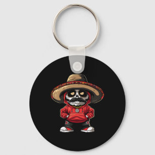 Chaveiro Cinco De Mayo Fiesta México Skeleton Party Sombrer