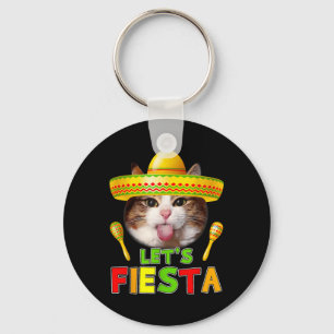 Chaveiro Cinco De Mayo Meow Permite Fiesta Cactus Mexicano