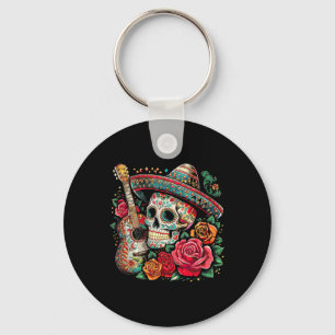 Chaveiro Cinco De Mayo Skull Sombrero Fiesta Crânio Mexican