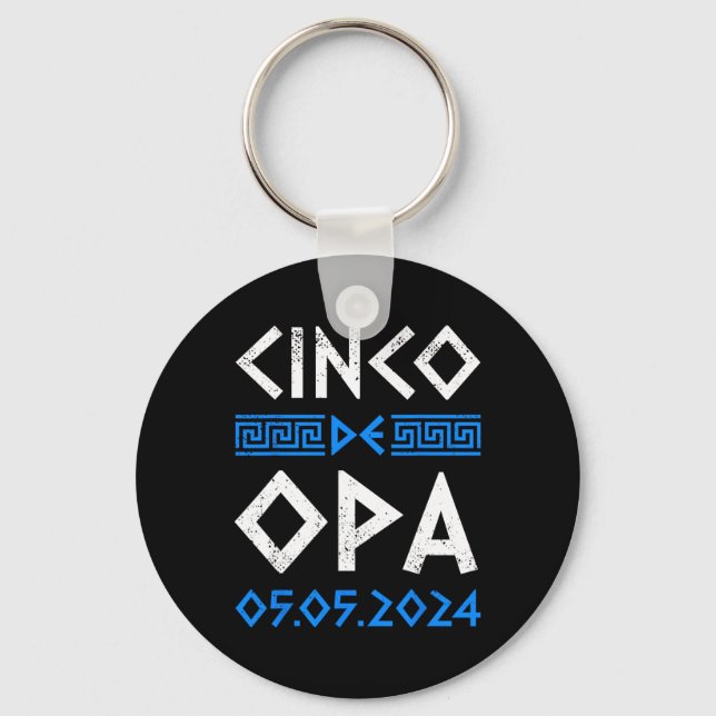 Chaveiro Cinco De Opa Funny Cinco De Mayo Orthodox Grego Ea (Frente)