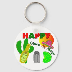 Chaveiro "Cinco limão do de Mayo feliz", Tequila & design